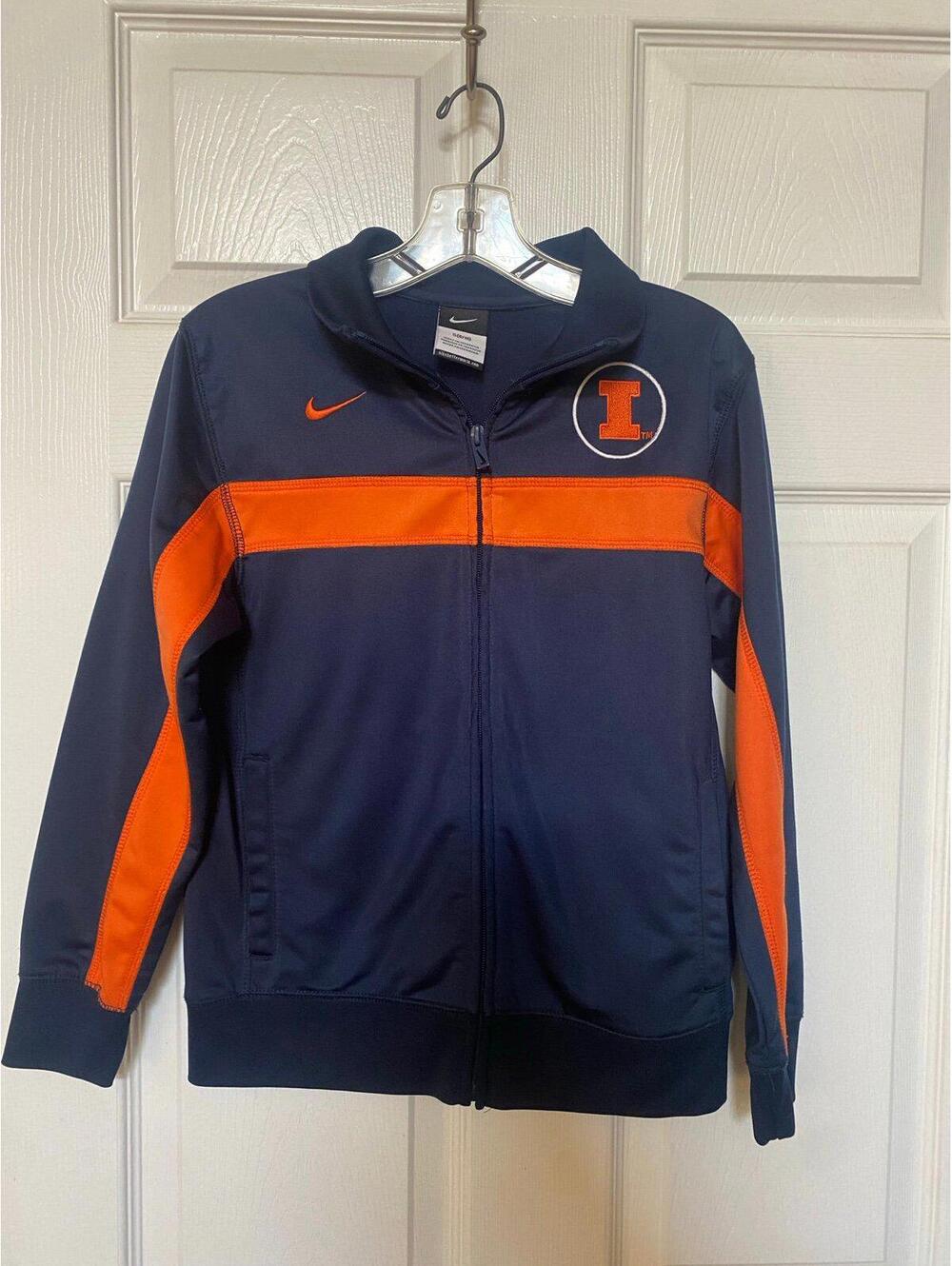 Nike Illinois Fighting Illini Track Jacket Size Youth Small